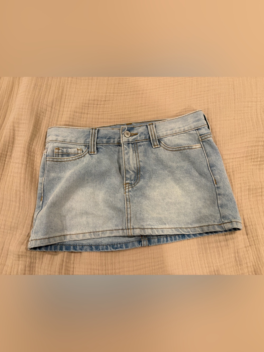 J Galt Jean Skirt Size Small Women's Light Wash
